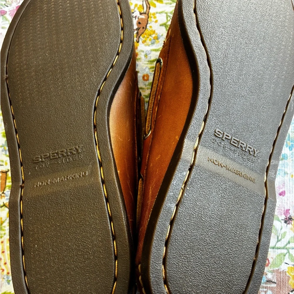 Sperry Classic Men's Brown Leather Boat Shoes - Picture 5 of 7